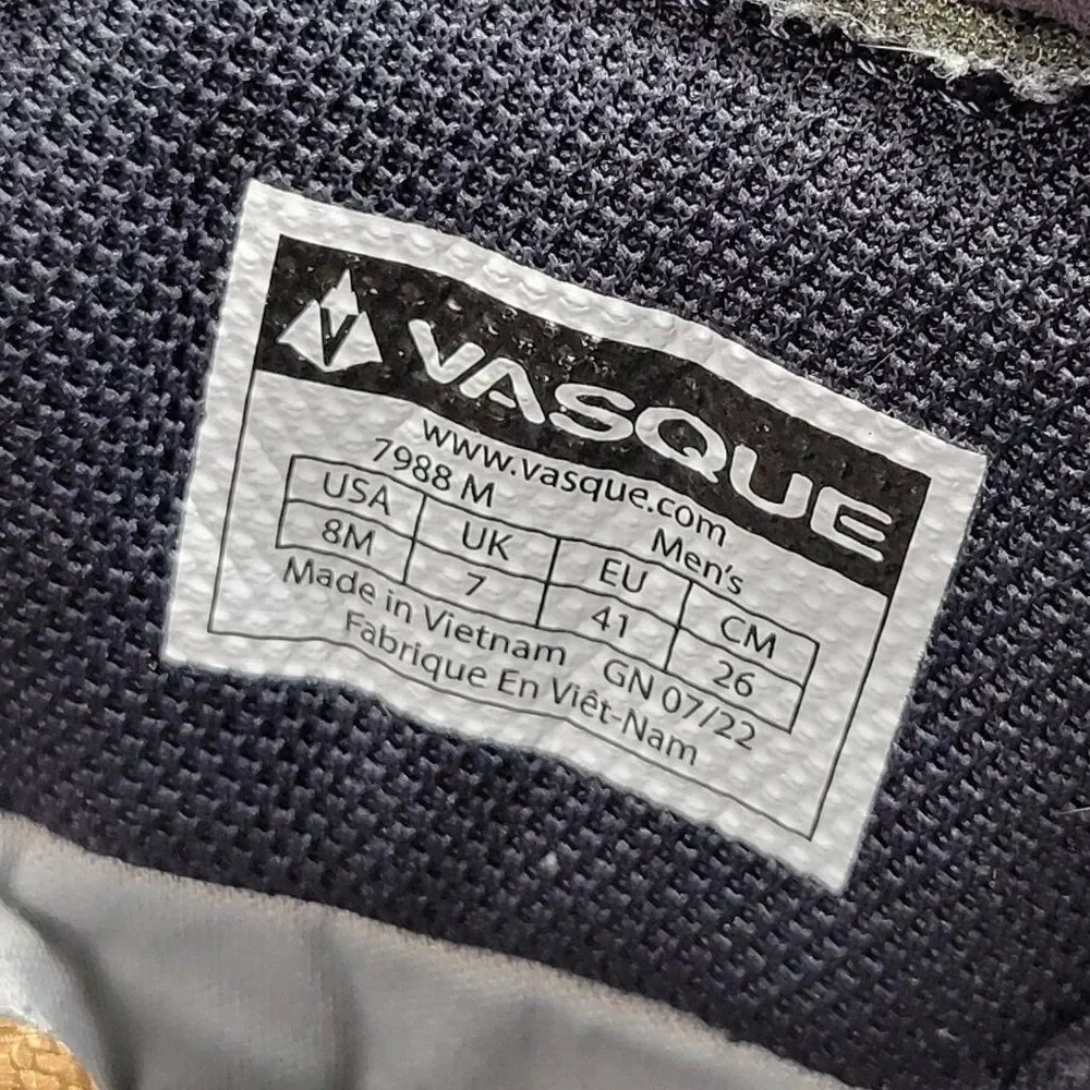Vasque‎ Men's Sunsetter Size 8M 07988M Ebony NTX Waterproof Trail Hiking Boots